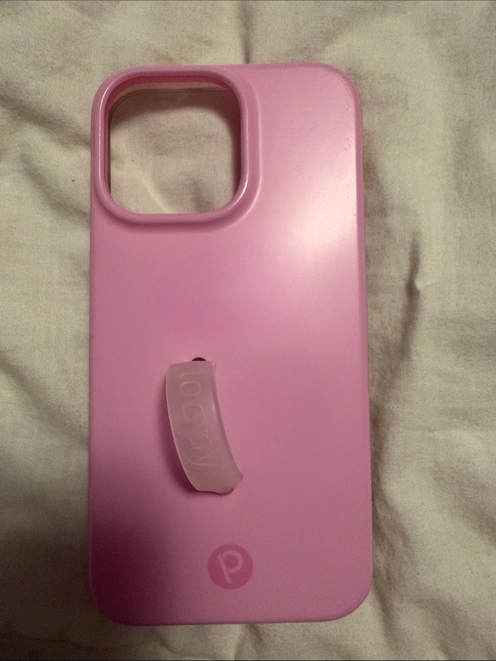 Loopy Case Pink Phone Case with Finger Loop Grip